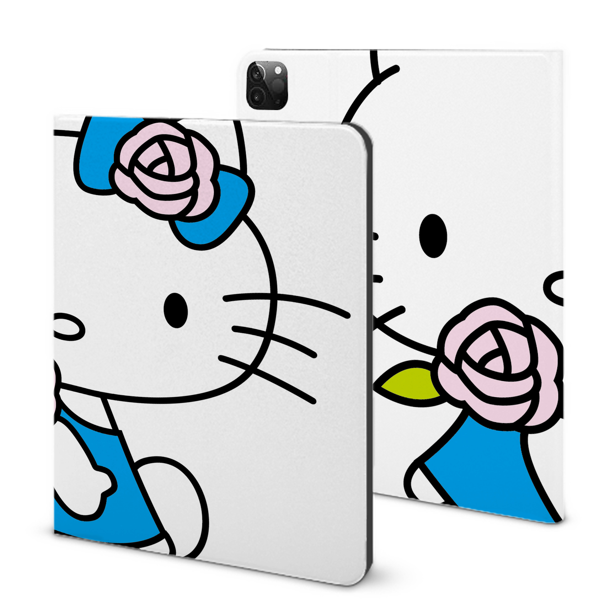 （画像用） Hello Kitty ハローキティ IPadケース ペンホルダー付き ブックスタイルデザイン